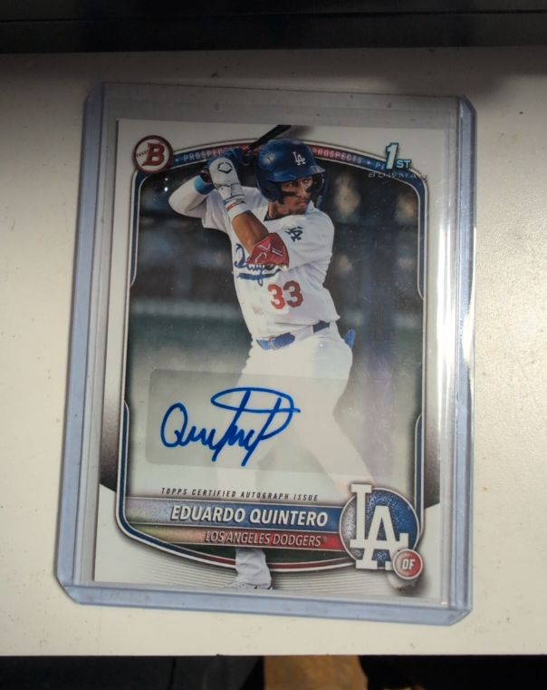 2025 Bowman Paper Prospect Autographs #BPA-EQ Eduardo Quintero — front