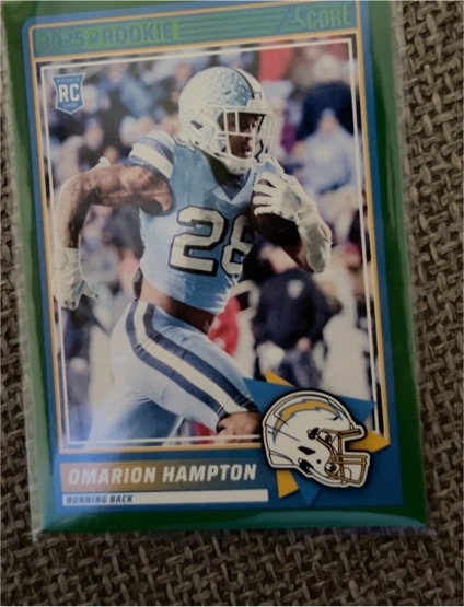 2025 Panini Score #37 Omarion Hampton — front