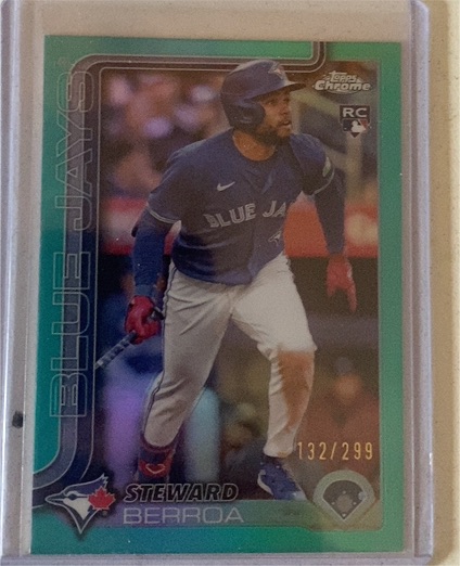 2025 Topps Chrome #163 Steward Berroa — front
