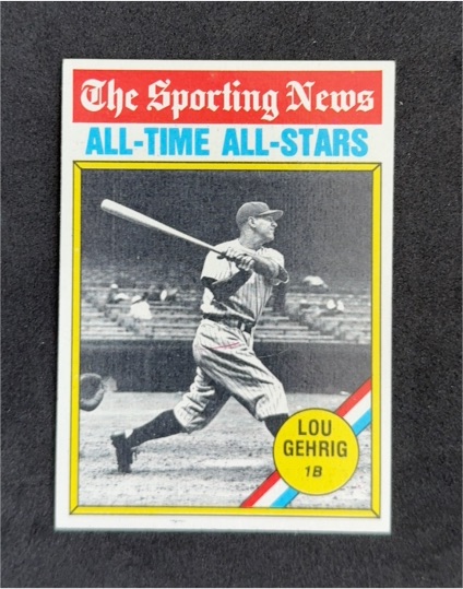 1976 Topps #341 Lou Gehrig — front