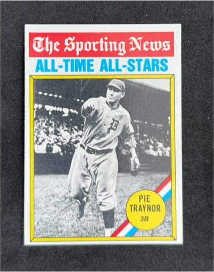 1976 Topps #343 Pie Traynor — front