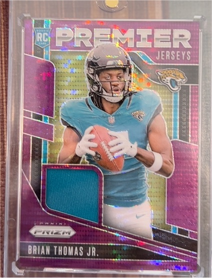 2024 Panini Prizm Premier Jerseys #PJ-BTJ Brian Thomas Jr. — front