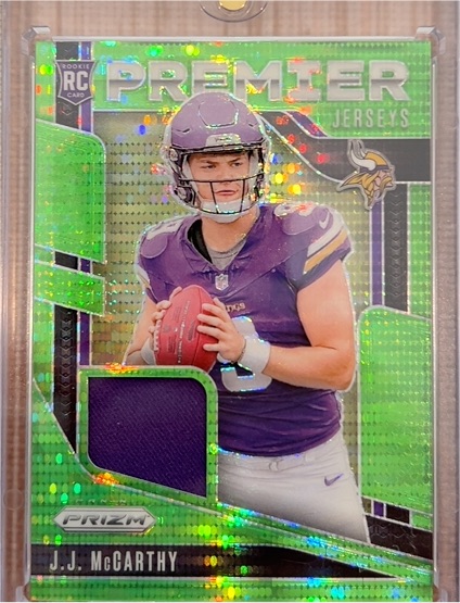 2024 Panini Prizm Premier Jerseys #PJ-JJM J.J. McCarthy — front