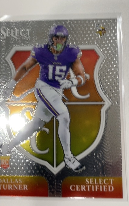 2024 Panini Select #11 Dallas Turner Select Certified Rookies — front