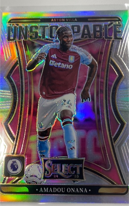 2024-25 Panini Select Premier League Unstoppable #3 Amadou Onana — front