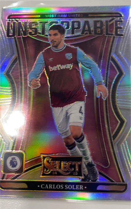 2024-25 Panini Select Premier League Unstoppable #14 Carlos Soler — front