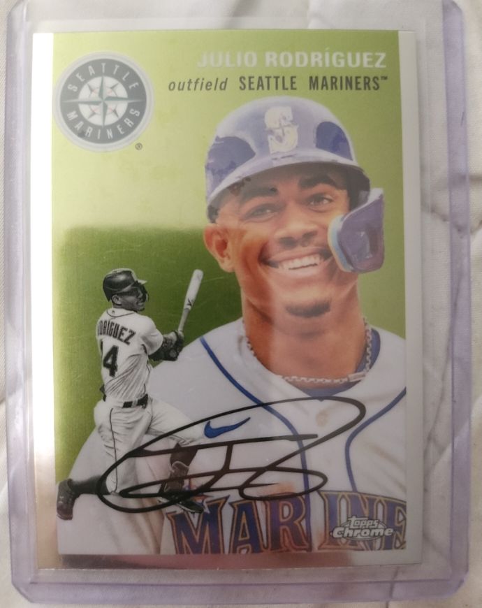 2023 Topps Chrome Platinum Anniversary #345 Julio Rodriguez — front