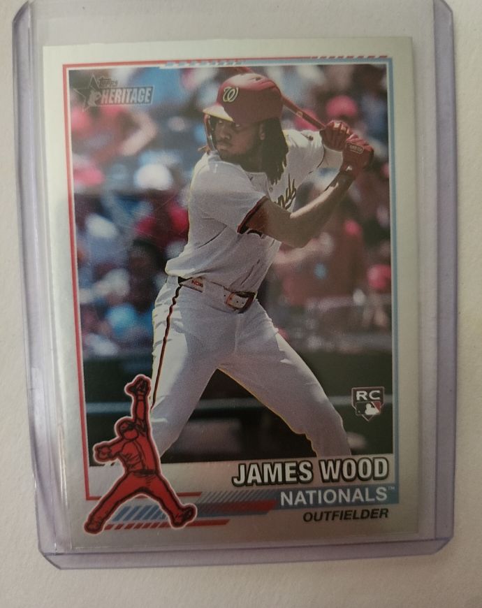 2025 Topps Heritage #76R-11 James Wood — front