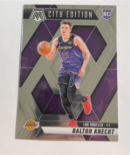 2024-25 Panini Mosaic #271 Dalton Knecht City Edition Rookie Card Silver Prizm — front