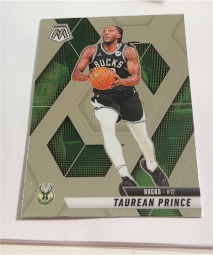 2024-25 Panini Mosaic #12 Taurean Prince — front
