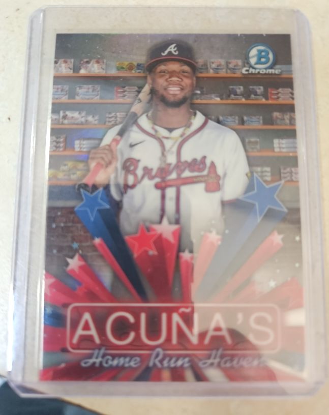 2025 Bowman Chrome #HS-10 Ronald Acuña Jr. Home Run Haven — front