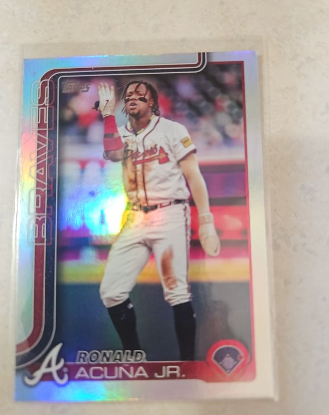 2025 Topps Chrome #257 Ronald Acuna Jr. — front