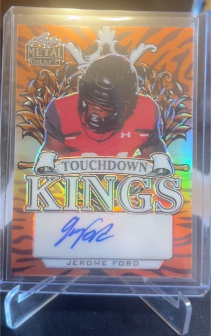 2022 Leaf Metal Draft Touchdown Kings Jerome Ford — front