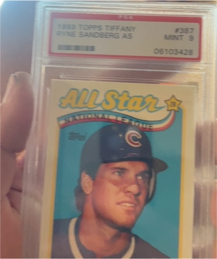 1989 Topps Tiffany #387 Ryne Sandberg All Star — front