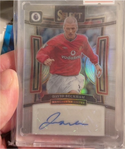 2023-24 Panini Select Premier League Signatures #SDBE David Beckham — front