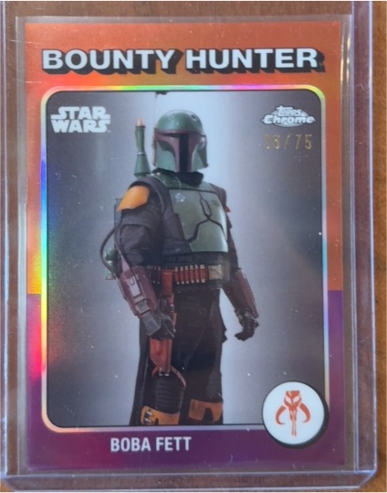2025 Topps Chrome Star Wars 1975 Tribute #TB-11 Boba Fett Bounty Hunter — front