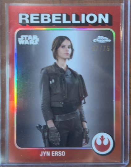 2025 Topps Chrome Star Wars 1975 Tribute TB-30 Jyn Erso — front