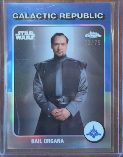 2025 Topps Chrome Star Wars Galactic Republic #TB-12 Bail Organa — front