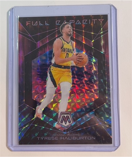 2020-21 Panini Mosaic Full Capacity Tyrese Haliburton — front