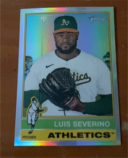 2025 Topps Heritage #442 Luis Severino — front
