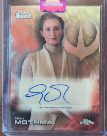 2025 Topps Chrome Star Wars #A-GOR Genevieve O'Reilly as Mon Mothma — front