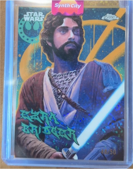 2025 Topps Chrome Star Wars Galactic Graffiti #GG-10 Ezra Bridger — front