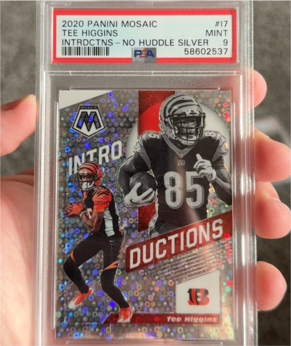 2020 Panini Mosaic #17 Tee Higgins — front