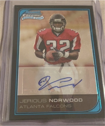 2006 Bowman Chrome #256 Jerious Norwood Rookie Autograph — front
