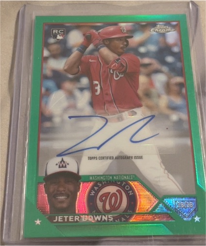 2023 Topps Chrome Update #AC-JDO Jeter Downs — front