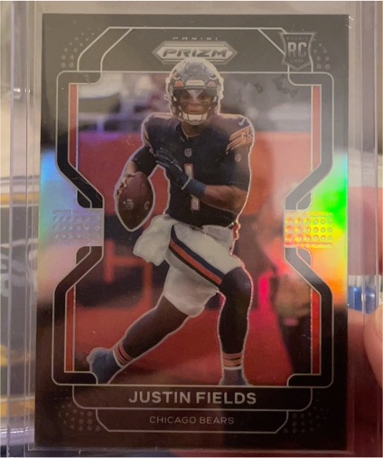2021 Panini Chronicles Prizm Black #PB-3 Justin Fields RC — front