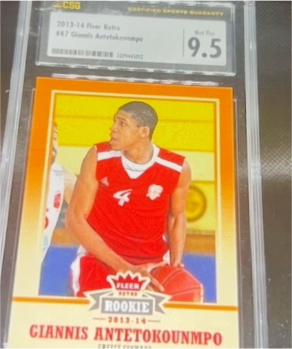 2013-14 Fleer Retro #47 Giannis Antetokounmpo Rookie Card — front