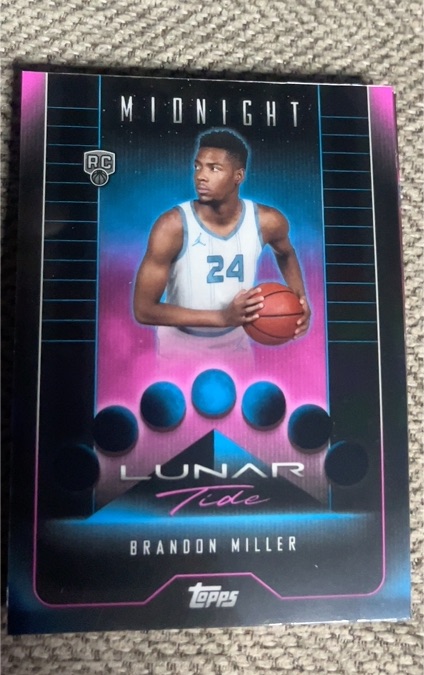 2023-24 Topps Midnight Lunar Tide #LT-12 Brandon Miller — front