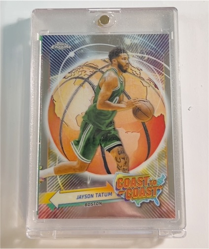 2023-24 Topps Chrome #CC-2 Jayson Tatum Coast to Coast — front
