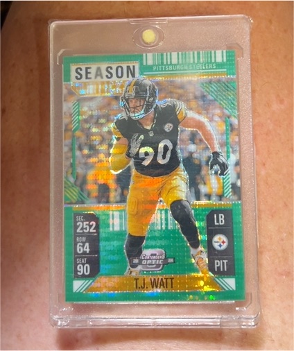 2024 Panini Contenders Optic Season Ticket #252 T.J. Watt — front