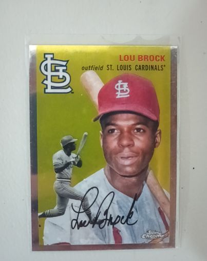2023 Topps Chrome Platinum Anniversary #471 Lou Brock — front