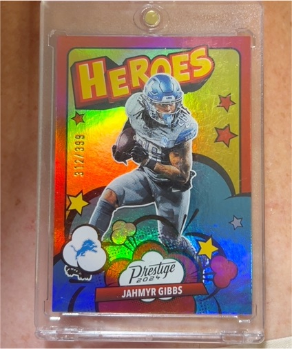 2024 Panini Prestige Heroes #3 Jahmyr Gibbs — front