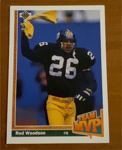 1991 Upper Deck #473 Rod Woodson Pittsburgh Steelers — front
