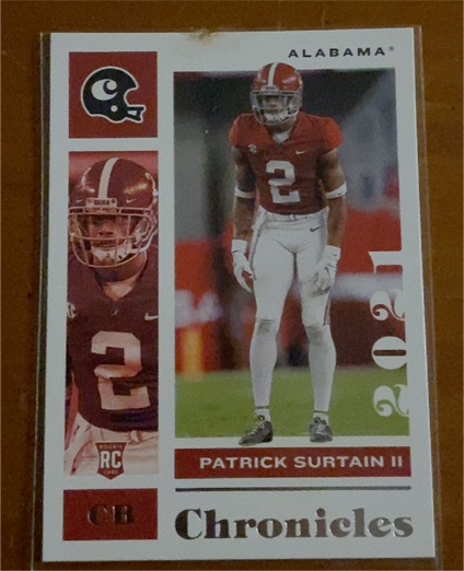 2021 Panini Chronicles Draft Picks #19 Patrick Surtain II — front