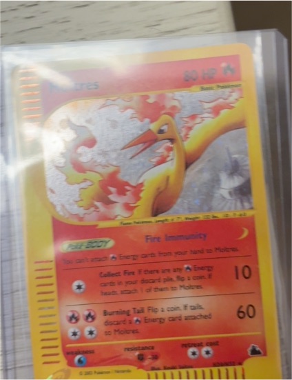2003 Pokemon Skyridge #21 Moltres — front