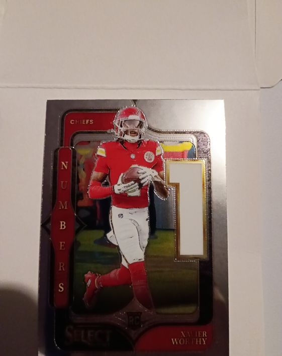 2024 Panini Select Numbers #8 Xavier Worthy — front