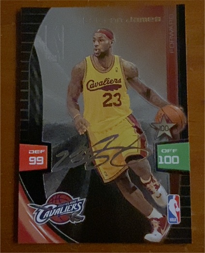 2009-10 Panini Adrenalyn XL #100 LeBron James — front