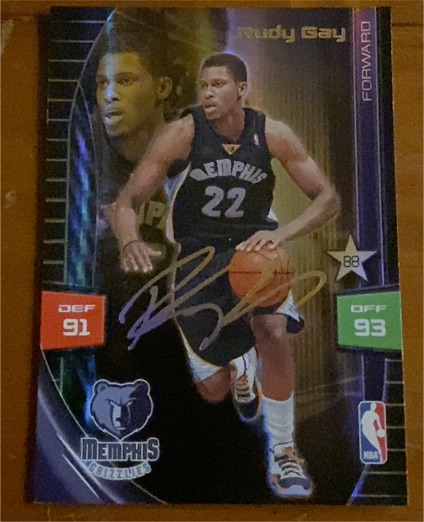 2009-10 Panini Adrenalyn XL Ultimate Signature #88 Rudy Gay — front