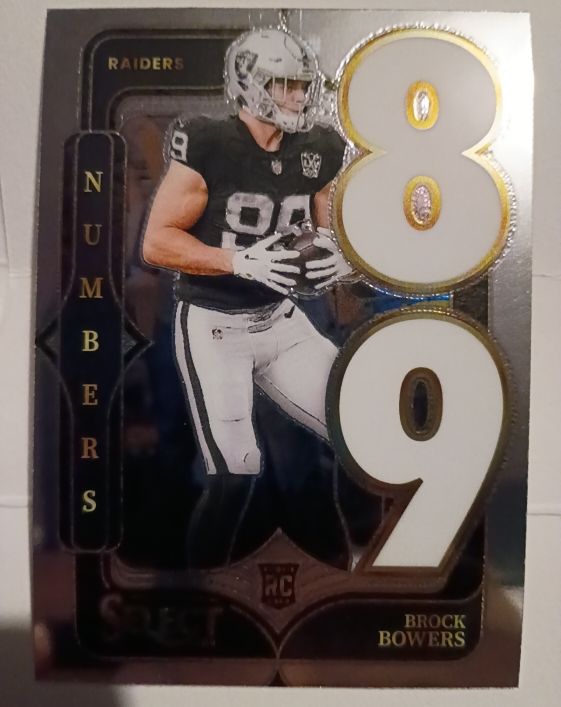 2024 Panini Select Numbers #89 Brock Bowers — front