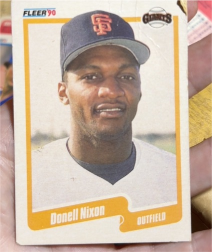 1990 Fleer #66 Donell Nixon — front