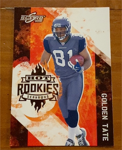 2010 Score #22 Golden Tate Hot Rookies — front