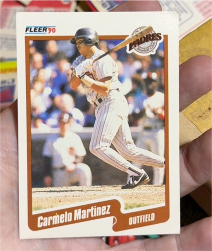 1990 Fleer #162 Carmelo Martinez — front