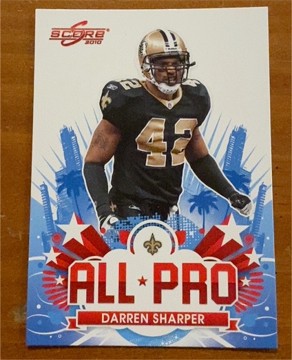 2010 Score All Pro #18 Darren Sharper — front
