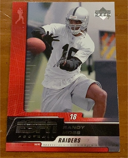 2005 Upper Deck ESPN #72 Randy Moss Raiders — front
