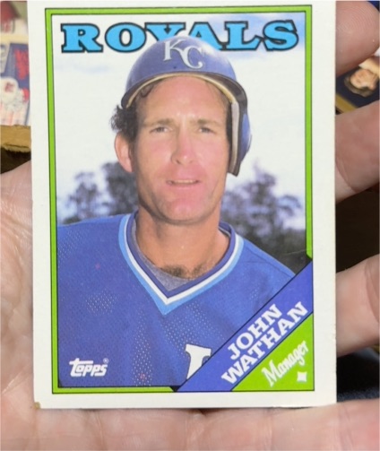 1988 Topps #534 John Wathan — front