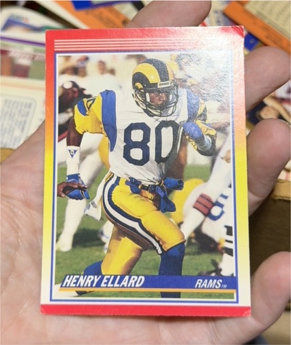 1990 Score #225 Henry Ellard — front